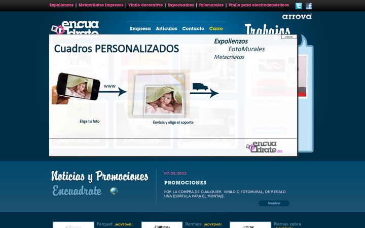 Screenshot του encuadrate.es