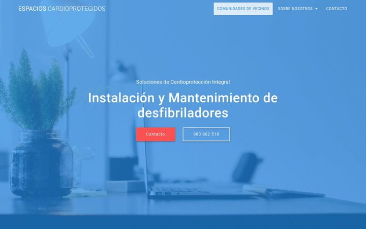Screenshot of encuentratudesfibrilador.com