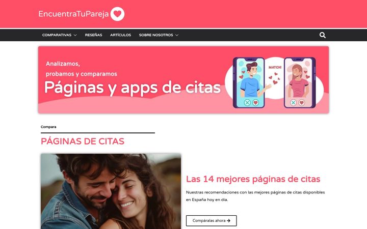 Screenshot of encuentratupareja.es
