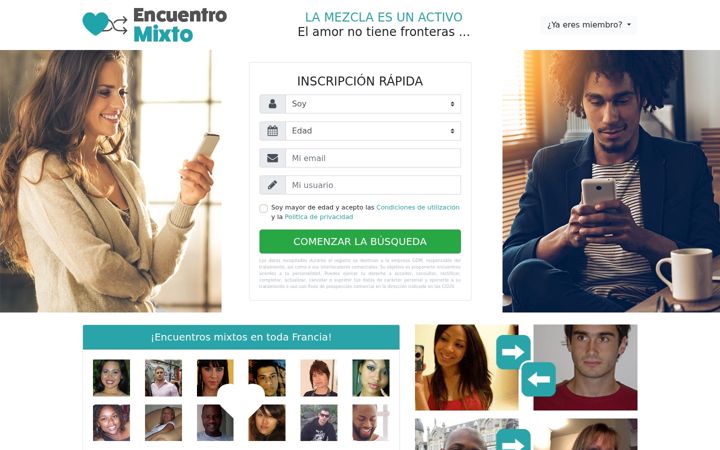 Screenshot of encuentro-mixto.com