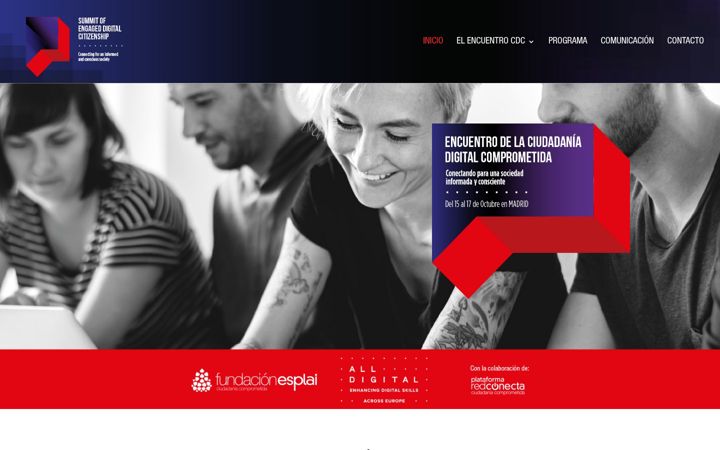 Captura de pantalla de encuentrociudadaniadigital.org
