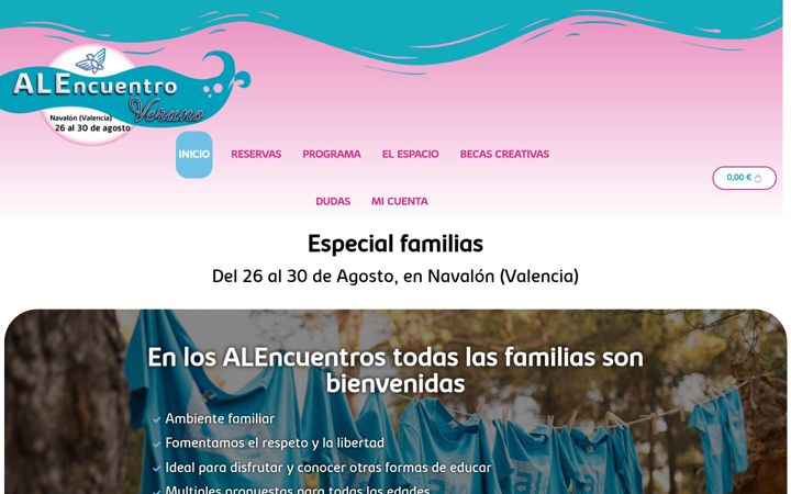 Captura de pantalla de encuentroseducacionlibre.org