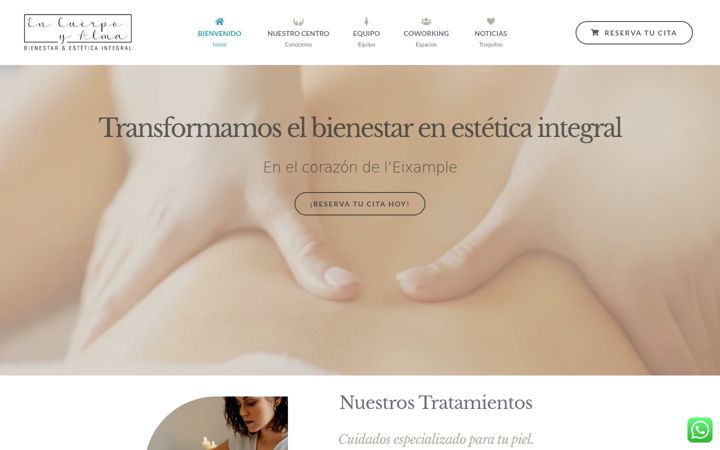 Screenshot of encuerpoyalmabcn.com