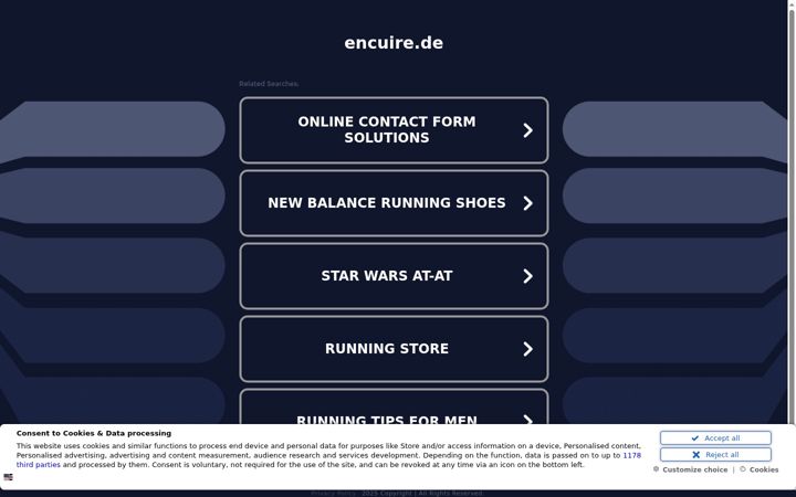 Screenshot of encuire.de