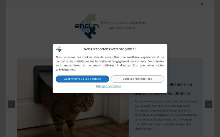 Snímek obrazovky encun.fr