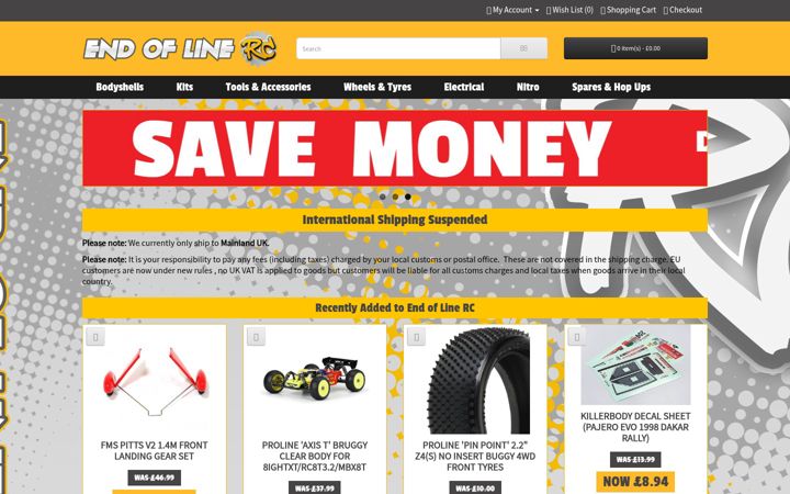 Screenshot of end-of-line-rc.com