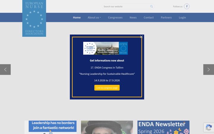 Screenshot of enda-europe.biz