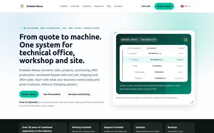 Screenshot of endades.com