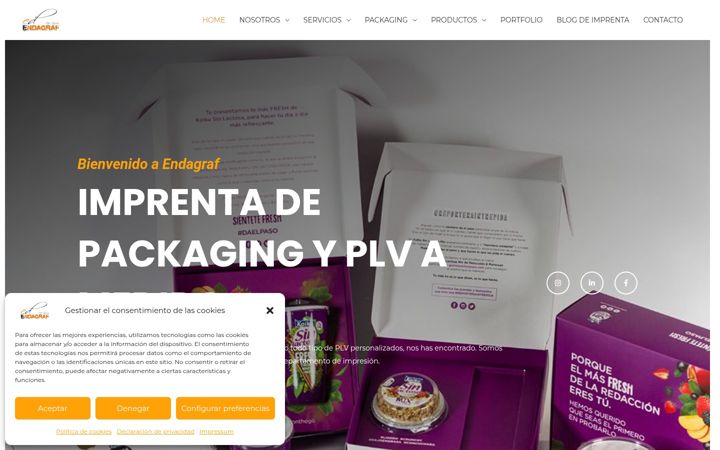 Screenshot of endagraf.com