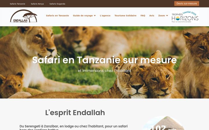 Captura de pantalla de endallah.org