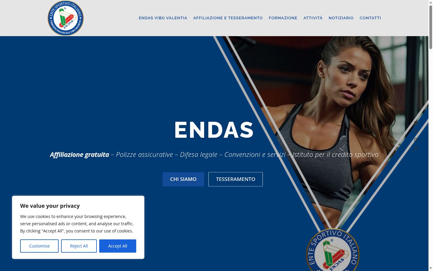 Screenshot des Einwilligungsbanners vor jeglicher Interaktion