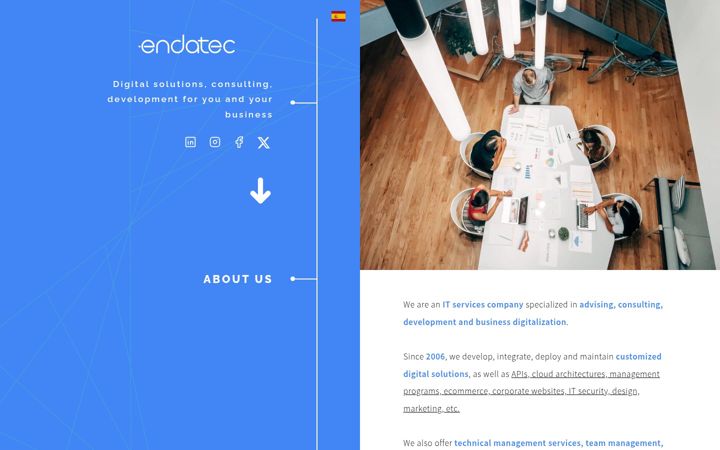 Screenshot of endatec.com