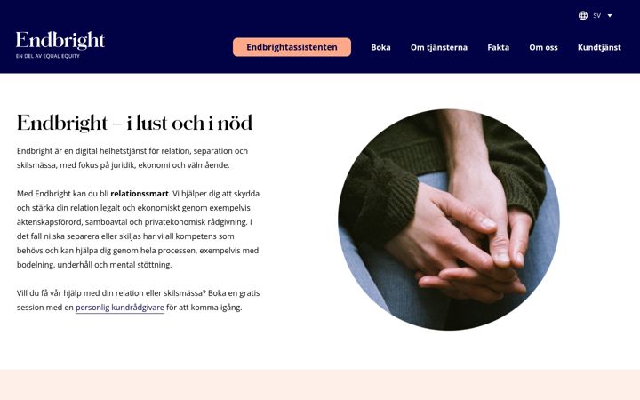 Zrzut ekranu endbright.se