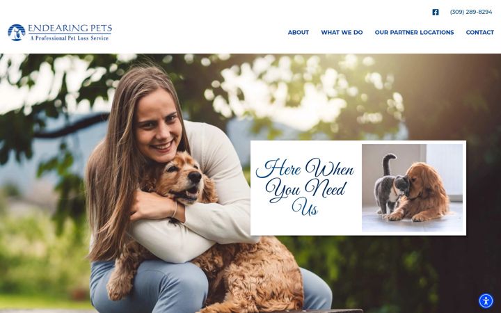 Screenshot of endearingpets.com