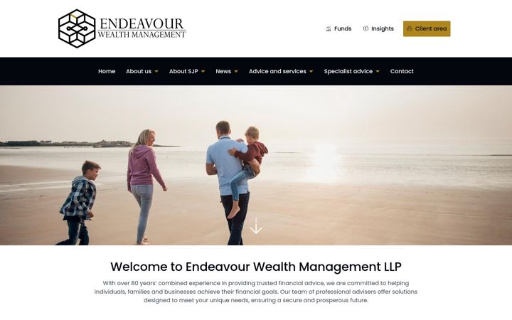Screenshot ta' endeavourwm.co.uk
