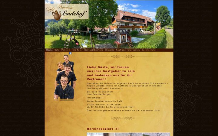 Ekrānuzņēmums no endehof.de