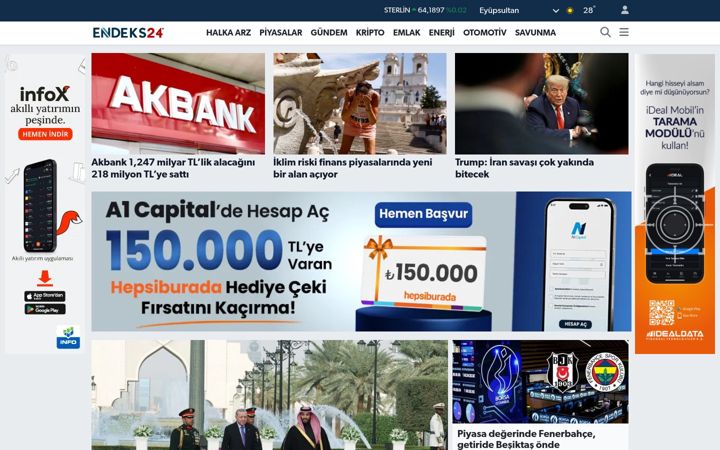 Screenshot of endeks24.com