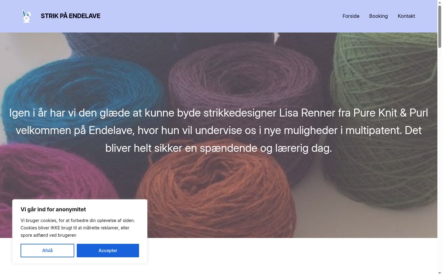 Screenshot tal-banner tal-kunsens muri qabel kwalunkwe interazzjoni