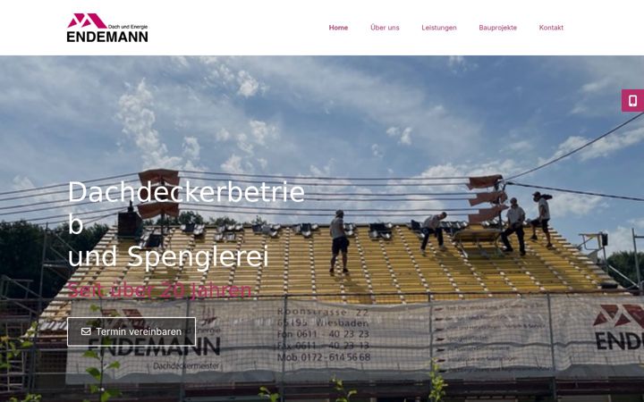 Ekrānuzņēmums no endemann-bedachung.de