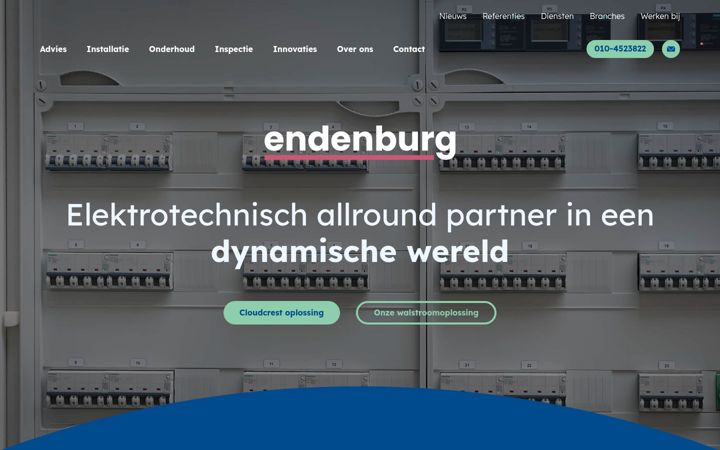 Snímek obrazovky endenburg.nl