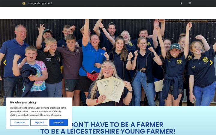 Screenshot ta' enderbyyfc.co.uk
