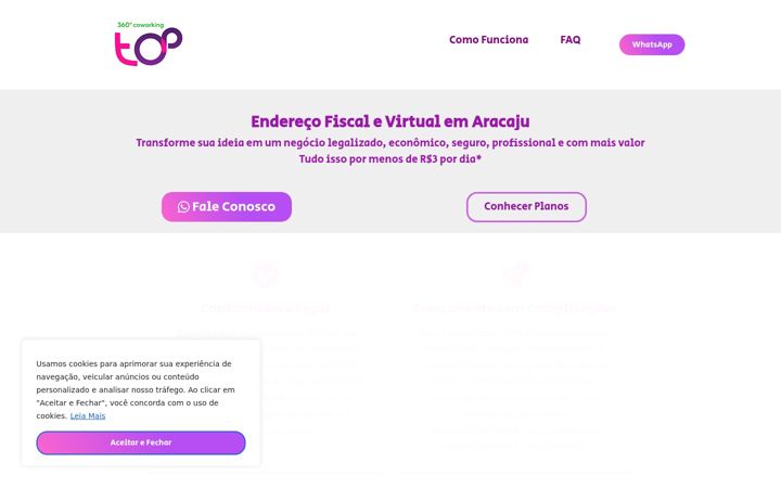 Captura de pantalla de enderecofiscaltop360.com.br