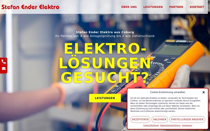 Ekrānuzņēmums no enderelektro.de
