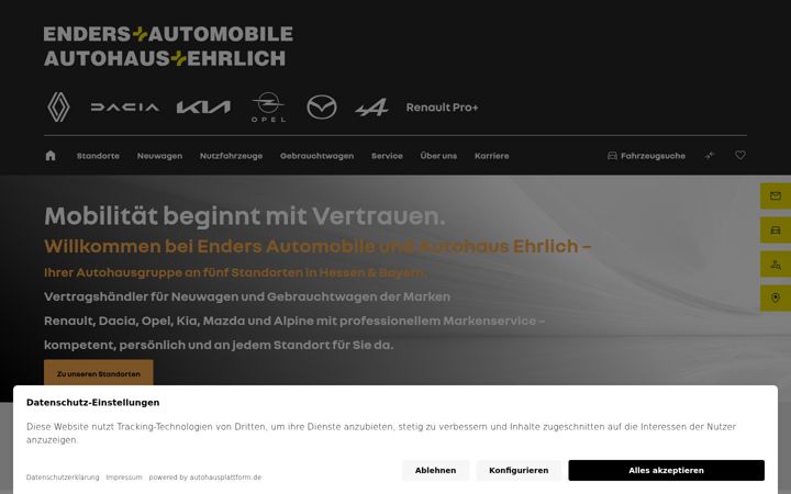 Ekrānuzņēmums no enders-automobile.de