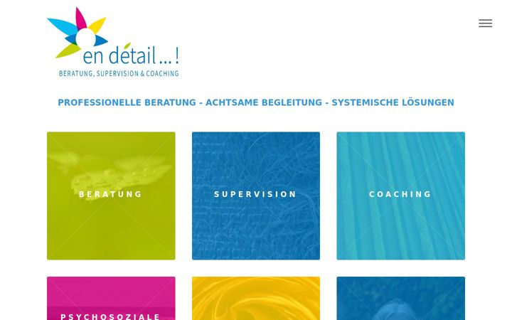 Screenshot of endetail-systemische-beratung.de