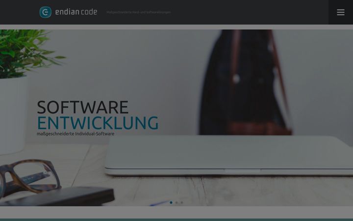 Screenshot von endiancode.eu