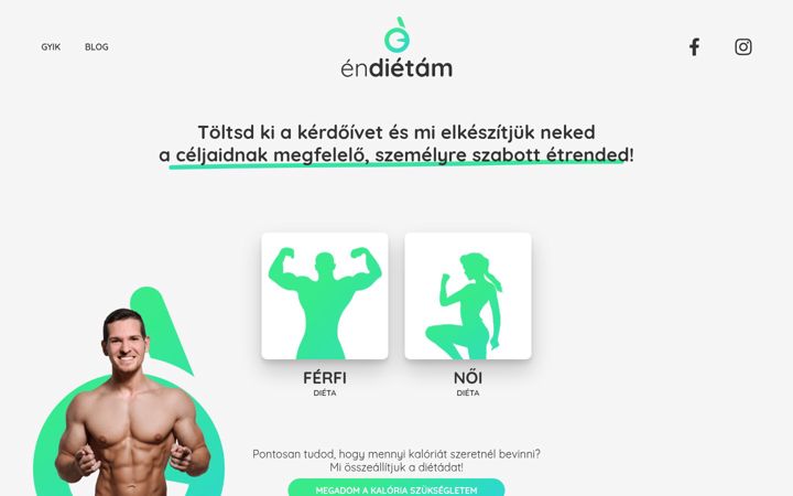Snímek obrazovky endietam.hu