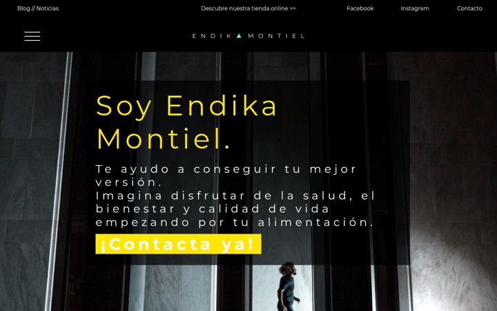 Screenshot of endikamontiel.com