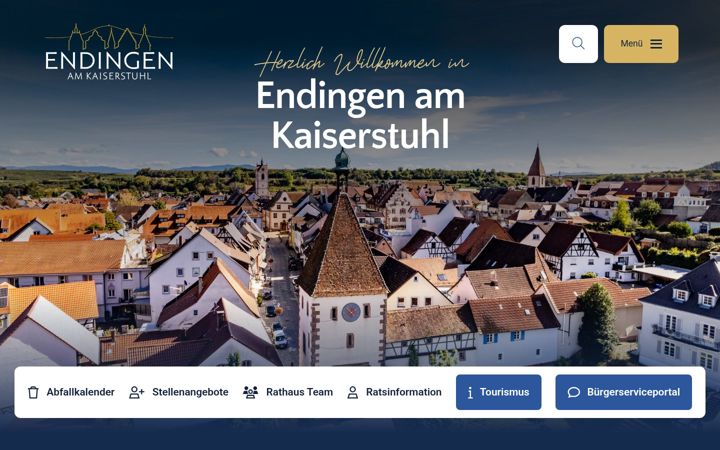 Screenshot of endingen.de