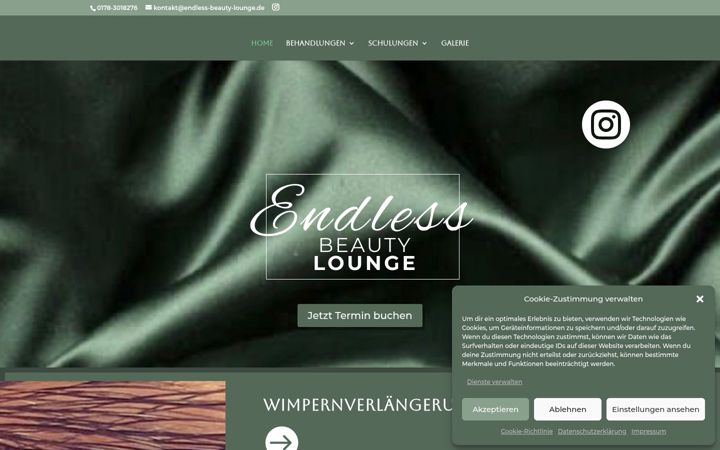 Screenshot of endless-beauty-lounge.de