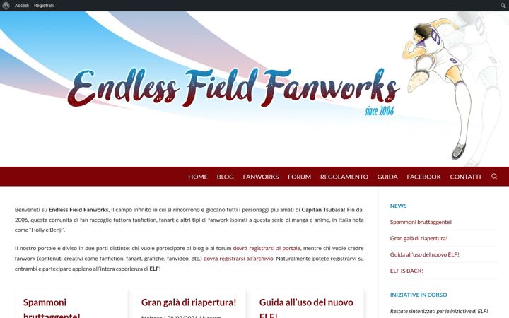 Skærmbillede af endlessfield.it