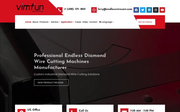 Screenshot of endlesswiresaw.com