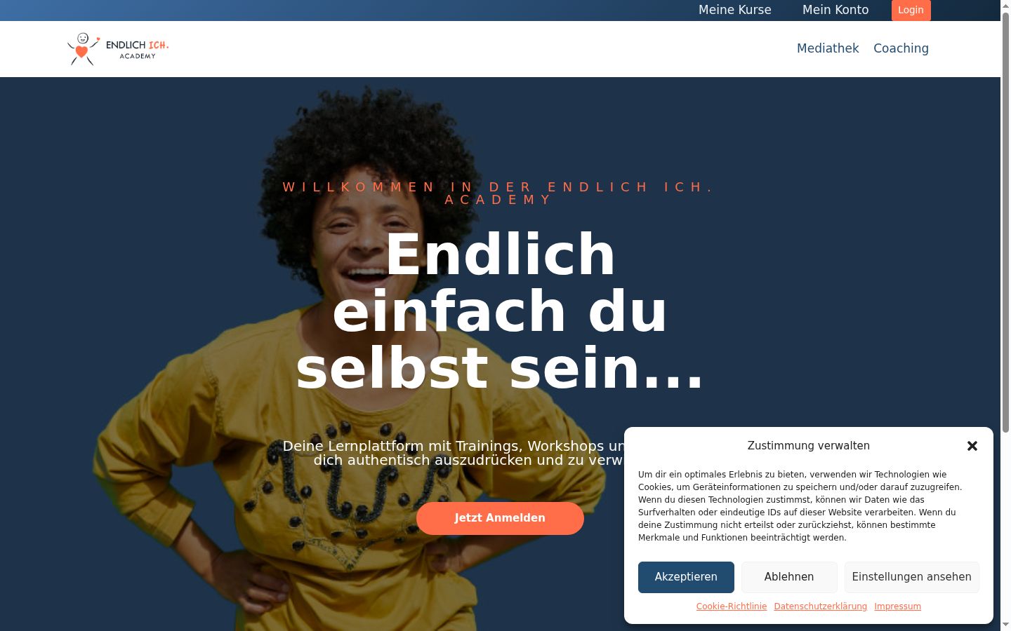 Screenshot van de toestemmingsbanner zoals getoond vóór enige interactie