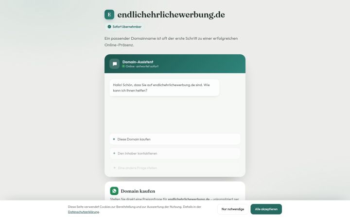 Képernyőkép: endlichehrlichewerbung.de