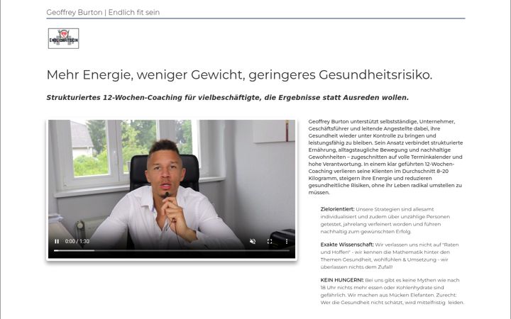 Képernyőkép: endlichfitsein.de