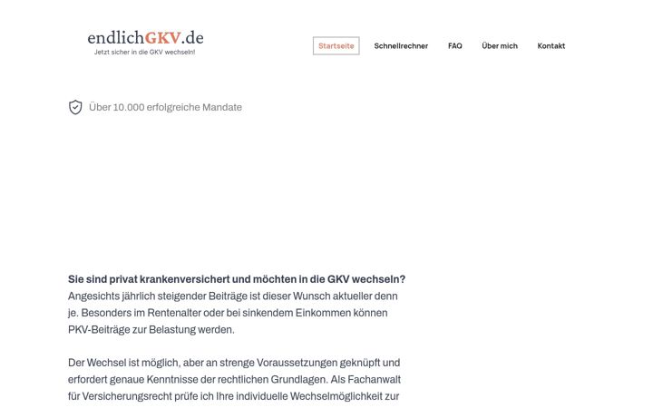 Képernyőkép: endlichgkv.de