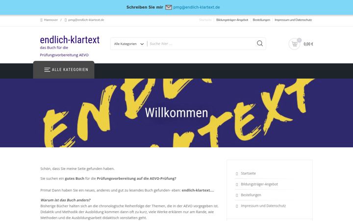 Képernyőkép: endlichklartext.de