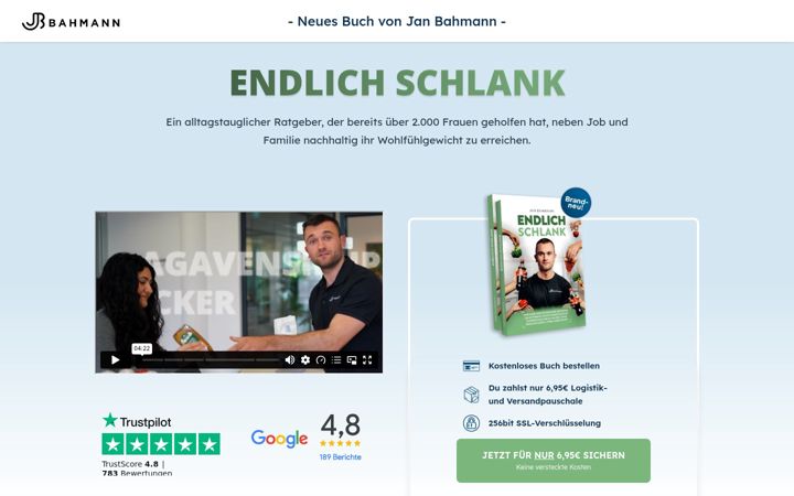 Képernyőkép: endlichschlank.de