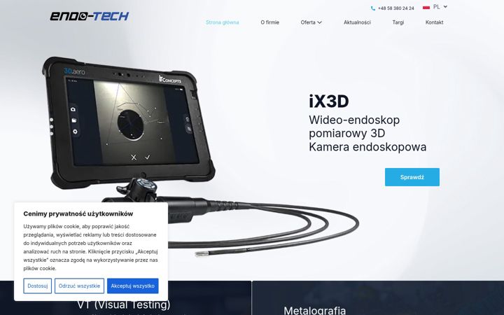 Ekrānuzņēmums no endo-tech.pl