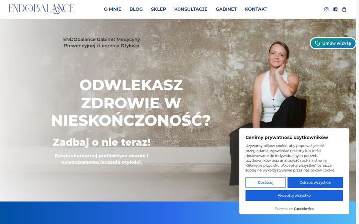 Ekrānuzņēmums no endobalance.pl
