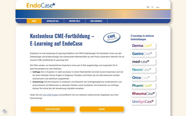 Screenshot von endocase.eu
