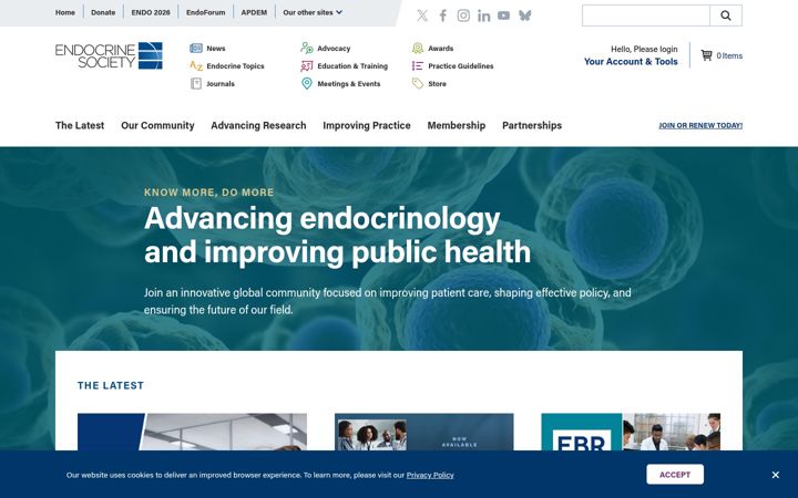 Zrzut ekranu endocrine.org