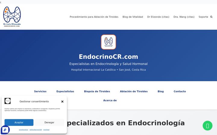 Screenshot of endocrinocr.com