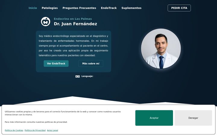 Screenshot of endocrinofernandez.com