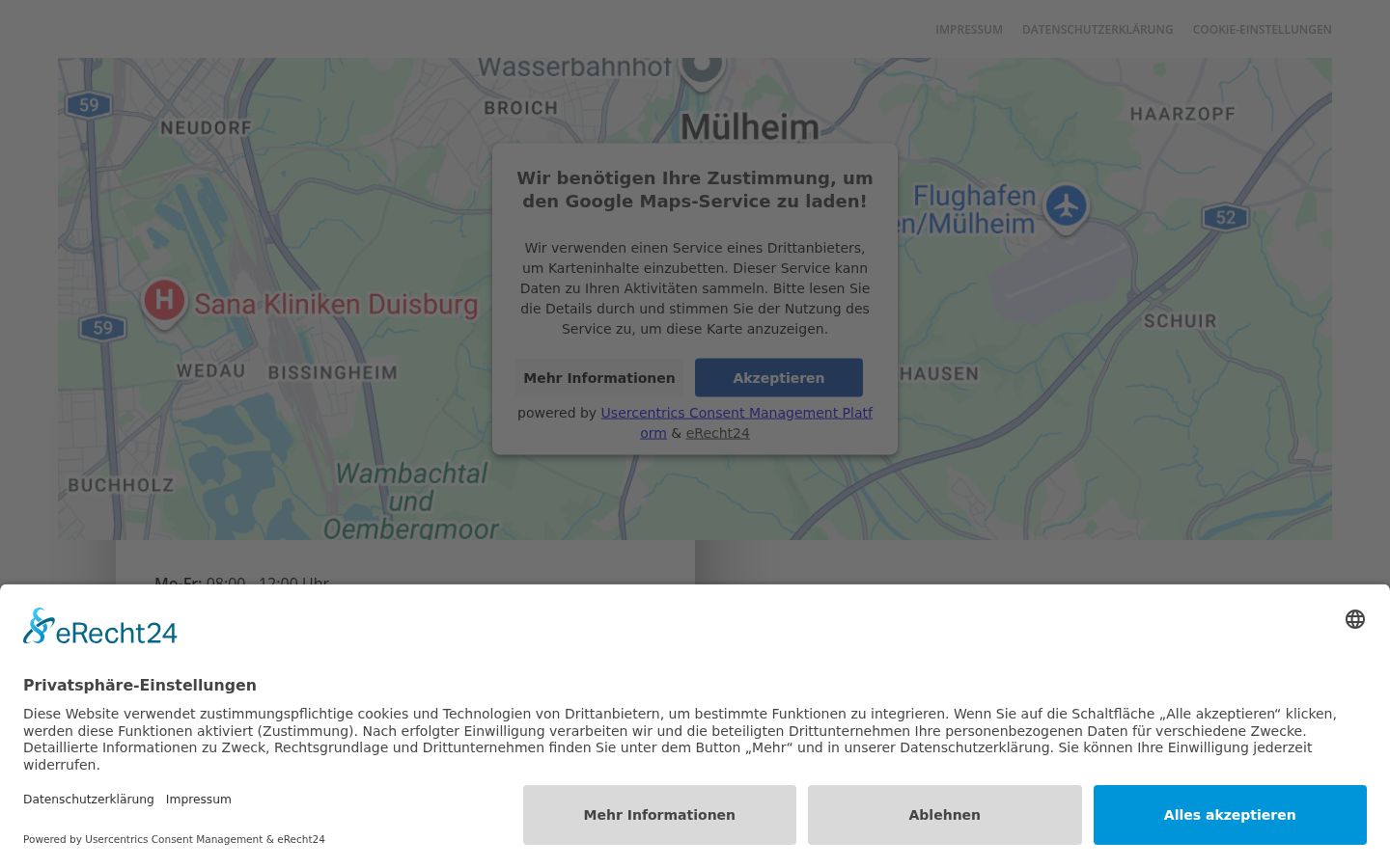 Ekrānuzņēmums ar piekrišanas baneri, kas tika rādīts pirms jebkādas mijiedarbības