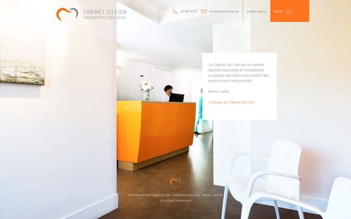 Screenshot of endodontistes.be